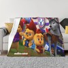Personalized Two Layers Disney The Chicken Squad Blanket for Bed, Sofa, Travel, and Camping