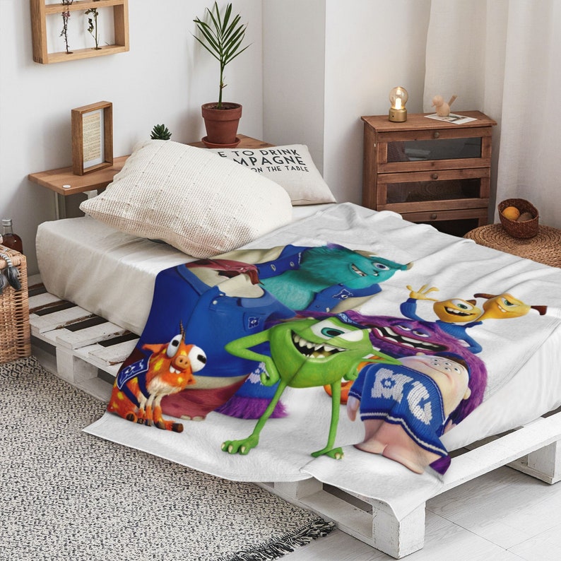 Personalized Two Layers Disney The Chicken Squad Blanket for Bed, Sofa, Travel, and Camping - Image 4