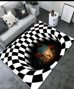 Personalized Vortex Illusion Rug for Home Decoration - Custom Area Rug for Your Living Room or Bedroom