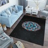 Personalized Vortex Rug - Illusion Area Rug for Your Home and Gifts - Colorful Pattern Non-Slip Rug