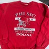 Phi Sig Delta Gamma 2014 Homecoming Indiana Iu Crewneck Sweatshirt Awesome Football Graphic