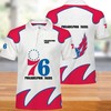 Philadelphia 76ers Casual Summer Short Top Branding Trends 3D All Over Print Polo Shirt with 3D T-Shirt Blend