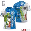Philadelphia 76ers Grinch Steals Christmas with All Over Print Polo Shirt