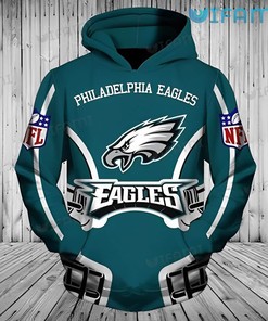 Philadelphia Eagles Classic Logo 3D Hoodie with Custom Print