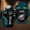 Philadelphia Eagles Custom All Over Print Hoodie