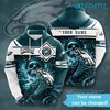 Philadelphia Eagles Egyptian Skull All Over Print Hoodie with Custom Logo