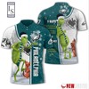 Philadelphia Eagles Grinch Steals Christmas with Personalized Polo T-shirt