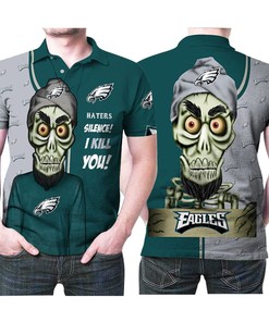Philadelphia Eagles Haters Silence The Dead Terrorist 3D All Over Print Polo Shirt Design for NFL Fans