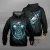 Philadelphia Eagles Lava Skull 3D All-Over Print Hoodie