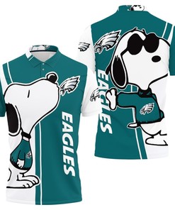 Philadelphia Eagles Snoopy Lover 3D All Over Print Polo Shirt with Athleisure-Inspired Design