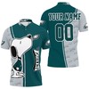 Philadelphia Eagles Snoopy Personalized Polo Collar Shirt with All Over Print Shirt 3D T-Shirt Blend