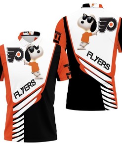 Philadelphia Flyers Snoopy For Fans Polo Shirt with All Over Print Shirt 3D T-Shirt Blend