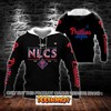 Philadelphia Phillies NLCS 2022 Postseason Black All Over Print 3D Hoodie with Team Logo