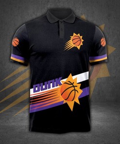 Phoenix Suns 3D All Over Print Polo Shirt with Athleisure-Inspired Design
