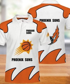 Phoenix Suns Athleisure 3D All Over Print Polo Shirt for NBA Fans