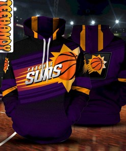 Phoenix Suns Premium All Over Print 3D Hoodie with Team Logo