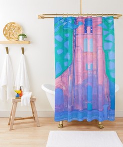 Piet Mondrian Fauvism Art Shower Curtain | Waterproof Eco-Friendly Curtain + Hooks | Bathroom Decor + Quotes