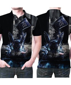 Pikanom Pikachu Venom Pokemon Scary Halloween 3D All Over Print Polo Shirt with All Over Print Shirt