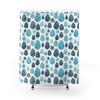 Pine Tree Shower Curtain | Woodsy Modern Bathroom Decor | Blue Forest Bathroom Shower Curtain | Vintage Shower Curtains