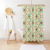 Pink Abstract Art Shower Curtain Trendy Artistic Design with Extra-Durable and Waterproof Eco-Friendly Material