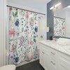 Pink Floral Shower Curtain with Boho and Farmhouse Touch