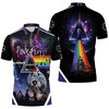 Pink Floyd Albums Mashup Dark Side Of The Moon 3D All Over Print Polo Shirt with Breathable Fabric for Pink Floyd Fans