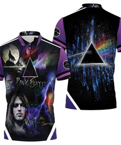Pink Floyd Dark Side Of The Moon Polo Shirt with All Over Print Shirt 3D T-Shirt for Music Lovers