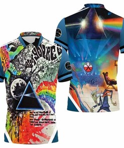 Pink Floyd Graffiti Wall 3D All Over Print Polo Shirt with Athleisure-Inspired Design