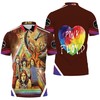 Pink Floyd Rainbow Clock Paint 3D All Over Print Polo Shirt with All Over Print Shirt 3D T-Shirt Blend
