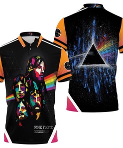 Pink Floyd Rainbow Popart 3D All Over Print Polo Shirt with Athleisure-Inspired Design