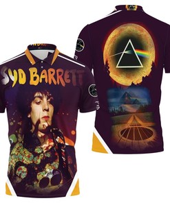 Pink Floyd Syd Barrett 3D All Over Print Polo Shirt with Breathable Fabric for Music Fans