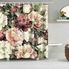Pink Peony Shower Curtain | Floral Fabric Bathroom Curtain | Home Bathroom Decor | Bath Accessories