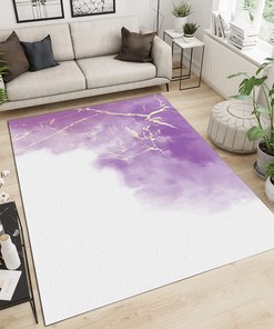 Pink and White Gradient Simple Area Rugs with Fine Pile High Density - Adding Softness and Warmth to Your Playroom