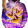 Pitbull Waffle All Over Print 3D Hoodie with Dog Print