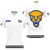 Pittsburgh Panthers NCAA Classic White 3D All Over Print Polo Shirt with Mascot Logo for College Sports Fans