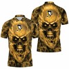 Pittsburgh Penguins NHL Fans Skull 3D All Over Print Polo Shirt with Personalized 3D T-Shirt Blend