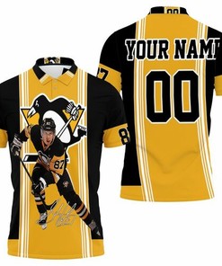 Pittsburgh Penguins Sidney Crosby 87 Personalized Fans Athletic Polo Shirt with All Over Print Shirt 3D T-Shirt Blend