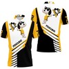 Pittsburgh Penguins Snoopy For Fans 3D All Over Print Polo Shirt with Athleisure-Inspired Design