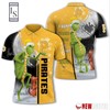 Pittsburgh Pirates Grinch Steals Christmas with 3D Polo Shirts for Men