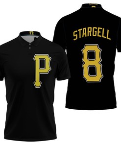 Pittsburgh Pirates Majestic Custom Polo Shirt: Willie Stargell #8, A Tribute to MLB Great Player