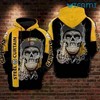 Pittsburgh Steelers Death Skull Wearing Hat Steel Curtain All Over Print Hoodie