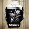 Pittsburgh Steelers Hoodie with Jack Skellington Holding Logo All Over Print 3D Design