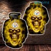 Pittsburgh Steelers Skull All Over Print Hoodie with Open Mouth Fire