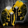 Pittsburgh Steelers Skull Open Mouth All Over Print Hoodie