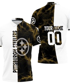 Pittsburgh Steelers Yellow 3D All Over Print Polo Shirt for Fans with Breathable Fabric