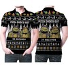 Pizza Dudes Got 30 Seconds Ninja Turtle Ugly Christmas 3D All Over Print Polo Shirt for Athleisure Fans