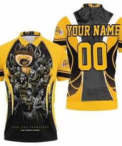 Player Los Angeles Lakers Western Conference Personalized 3D All Over Print Polo Shirt with Polo Collar