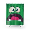 Playful Kids Monster Face Shower Curtain perfect for any children's bathroom