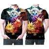 Pokemon Eevee Evolutions Japanese Galaxy Pattern 3D All Over Print Polo Shirt for Fans with All Over Print