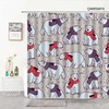 Polar Bear in Scarf Shower Curtain | Arctic Winter Animal Carnivore Alaska, Kids Bathroom Decor | Home Bath Decor